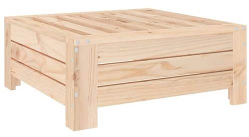 vidaXL Cubierta para Base de Sombrilla, Funda para Pies de Parasol, Mesita Auxiliar, Cubierta para Soporte Vertical, Madera Maciza de Pino