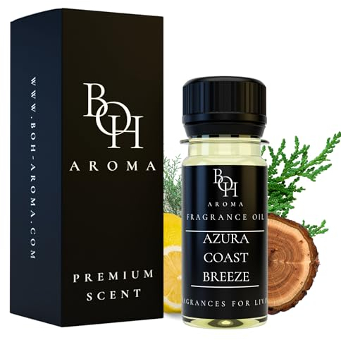 BOH-Aroma AZURA COAST BREEZE Parfümöl ätherisches Öl für Diffuser | Duftöl für Diffuser | Premium Duftöl | Öl berühmter Parfüm-Hits | 1:1 wie Original | Intensiv & Langanhaltend | 30 ml