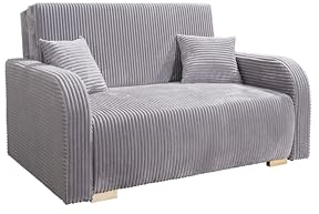 IWMAR MÖBEL LILI 2 Sofa Mit Schlaffunktion Und Bettkasten - 136x85x97 cm, 2 Sitzer - Polstermöbel Für Wohnzimmer