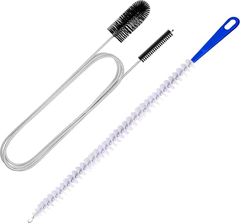 Redamancy 2 Piezas Desatascador Fregadero, Cepillo de Limpieza para Desagüe, Desatascador de Tuberias, Cepillo de Limpieza de Tubo Flexible, Herramienta de Drenaje para Limpieza de Cocina y Baño