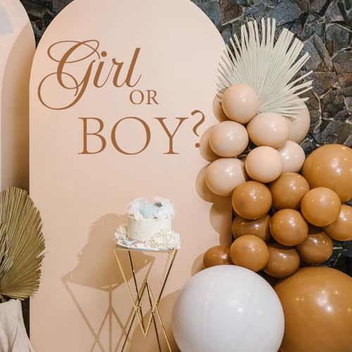 Girl or Boy Gender Reveal Sign Wall Decal Arch Decoration，Baby Shower Party Decal Sign，Baby Shower Welcome Sign，Arch Decor Baby Party Decorations Vinyl Stickers for Backdrop Party Supply.