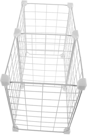 Ciieeo Freezer Divider Refrigerator Storage Basket Freezer Bins for Upright Freezer Wire Baskets for Freezer Storage Freezer Baskets Freezer Storage Bins Freezer Organizer White Plastic