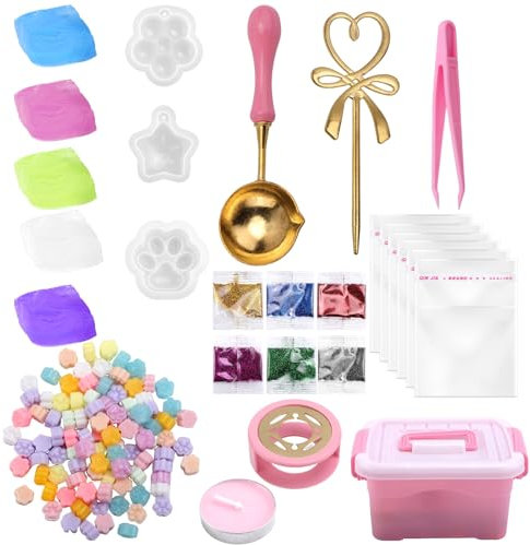 Gosknor Jelly Candle Making Kit, DIY Colorful Jelly Wax Pinch Set Candle Making Crafts Gel Wax Candle Melts for Making Personalized Candles Handcraft Lovers Gifts