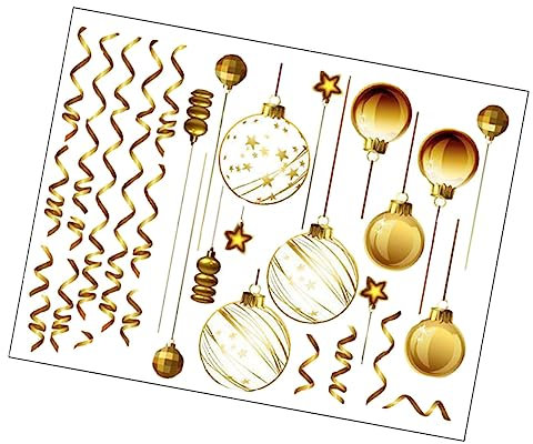 MAGICLULU Glasaufkleber Weihnachtsdekor Fensteraufkleber Abnehmbare Pvc Wandkunst Stilvolle Home Store Dekorationen