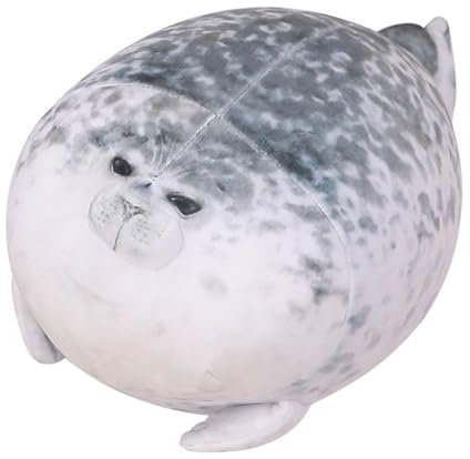 champracer Niedliches Siegelkissen,Chubby Seal Pillow Plush,Weiches Stofftier Molliges Robben Plüschkissen,Süße Plüsch Puppe Kissen,niedliches Ozean, Geburtstag Festival Geschenke für Kinder (30 cm)
