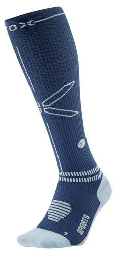 STOX Energy Socks Sportsocken Herren, Kompressionsstrümpfe Sport Socken | Kompressionssocken Klasse 2, Compression Socks Men, Fitness, Gym, Hyrox, Stützstrümpfe, Kniestrümpfe, Anti-Blasen, Nahtlos