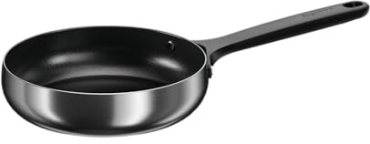 Berghoff Home Edelstahl Bratpfanne 20cm – Antihaft-Pfanne ohne PFAS – beschichtete Universalpfanne für alle Herdarten – langlebige Non-Stick Pfanne - schwarz