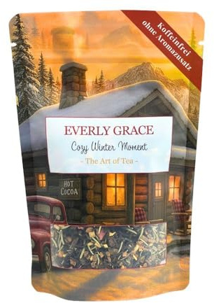 Everly Grace Cozy Winter, Organic Winter Tea, Bold Loose Leaf Black Tea with Warming Spices, No Artificial Flavours, Christmas and Advent Gift for Cosy Evenings, Natural Ingredients