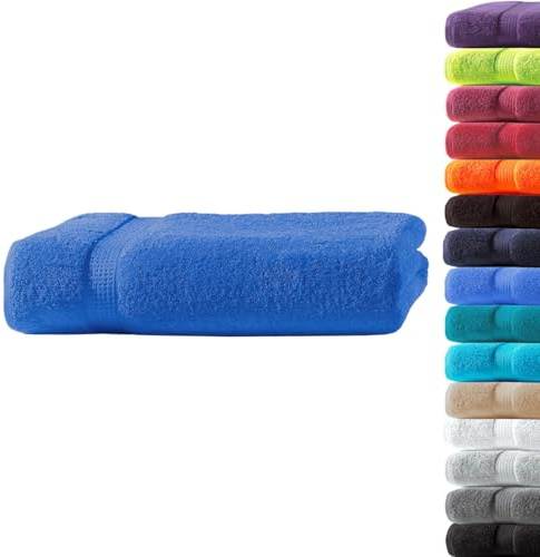Loomiva Premium Qualität Frottier Badetuch | 100x150 cm | Royal | 500g/m² | ideal für Reisen & Gym und Sport | 100% Baumwolle | Extra Weich | Öko-TEX Standard 100