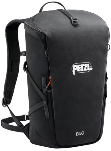 PETZL BUG Backpack - Backpack for Single-Day Multi-Pitch Climbing - Black