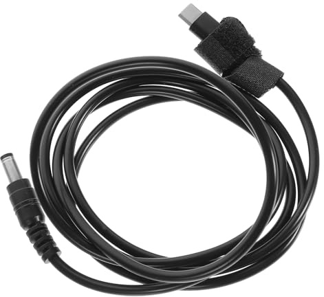 CIYODO USB C-zu Dc Netzkabel 20v aus PVC und Kupfer zum Laden | Schwarz, 5, 5x2, 1mm Ausgang, Lade Adapter für Typ C-pd Stromquelle, Flexible Verlängerung