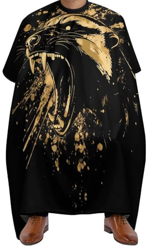 Salon Cape Tuch Wut Honig-Brüllen Haarschnittumhang Salon Friseur Umhang Zum Schutz Der Kleidung Frisierumhang Für Haarschnitt Kinder Und Erwachsene 140X168Cm