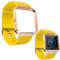 TopTen Uhrenarmband mit Edelstahlrahmen Kompatibel für Fitbit Blaze Smartwatch, Silikonarmband Ersatzzubehör Verstellbares Armband