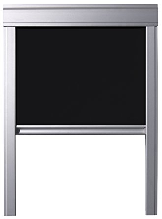 Dachfenster Verdunkelungsrollo kompatibel mit VELUX CK04 / C04, Schwarz