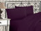 Elegant Comfort Luxuriöses 1500 Premium-Bettwäsche-Set, Mikrofaser, Hotelqualität, dreireihig bestickt, weichstes 4-teiliges Bettlaken-Set, knitter- und lichtbeständig, California King, Auberginenlila