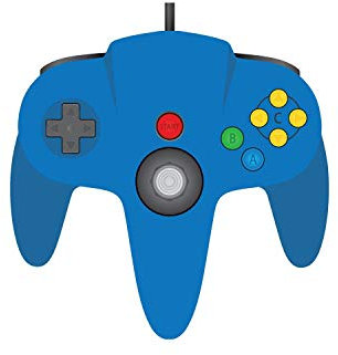 TeknoGame 4314 Nintendo 64 - Réplica de controlador, color azul