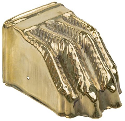 Large Stamped Brass Furniture Leg Claw Feet | Toe Cap to Protect Feet of Table, Dresser, Sofa | Antique Furniture Reproduction Hardware | UA-377-TCPB (1)