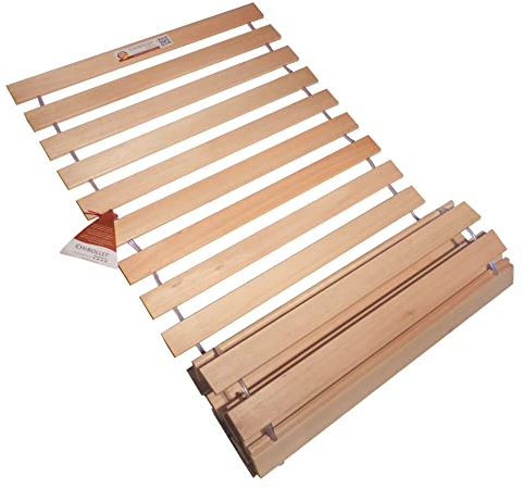 Chirollet® Premium Rollrost 120x200 cm | Ohne Montage & absolut rutschsicher | Belastbar bis 300 kg | Made in Germany | Roll-Lattenrost 120x200 cm aus hochwertigem Vollholz | 10 Jahre Garantie
