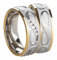 123traumringe 2x Trauringe/Eheringe Edelstahl massiv in Juwelier-Qualität (Zirkonia/Gravur/Ringmaßband/Etui)
