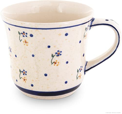 Original Bunzlauer Ceramic Mug ZC Bolesùawiec [1195/D-111/1] Handmade Polish Pottery