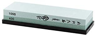 Totiko Piedra afiladora de agua japonesa, piedra con material 3 veces más duradero, afilador de cuchillos profesional, afilador de cuchillos japoneses y profesionales, grano 400/1000 Japan Knives