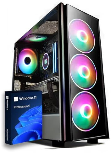 CeO-Tech PC Gaming Phoenix - Ryzen 5 5600 - WiFi - Win11 Pro - GeForce RTX3050 8GB DDR6-16GB DDR4-1000GB M2