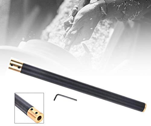 Lathe Turning Tool Handle, 12mm Lathe Alloy Grip Handle Wood Lathe Tool Bar, Round Hole, with Hex Wrench (Round Hole Handle)