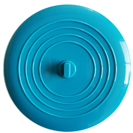 Pubiao 1 Pcs-Tapones de Drenaje 15 cm / 6 Pulgadas Tapón Universal de Silicona para bañera para cocinas Baño Lavandería Ducha Bañera Accesorios para fregaderos - (Azul)