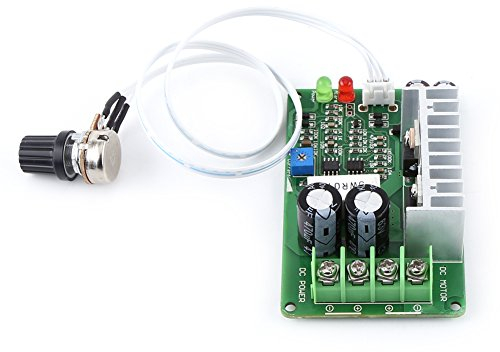 PWM Motordrehzahlregler 12V/24V/36V 15A DC Motordrehzahlregler Potentiometer Überlastschutz Motortreiberplatine mit Drehschalter