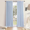 DONREN Extra Long 96 inches Length Curtains for Patio Door - Light Blue Room Darkening Thermal Insulated Curtain Panels (2 Pieces,52 inches Wide)