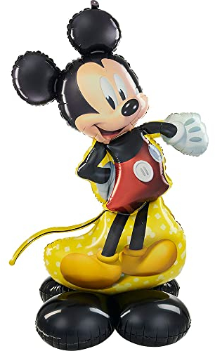 Amscan 4337111 - Folienballon Mickey Mouse, 83 x 132 cm, AirLoonz Ballon, Geburtstags Deko