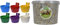Supa Poultry Cage Cups, Pack of 12, Suitable For Both Food, Grit Or Water & Mixed Poultry Grit 3 Litre Bucket