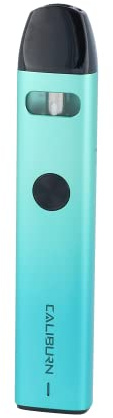 Uwell Caliburn A2 E Zigarette | 520mAh Akku | 15 Watt | 2ml Tankvolumen | 0,9 Ohm Widerstand | Farbe: Aqua Blue