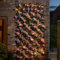 Garden Mile Solar beleuchtetes Spalier mit rosa Blüten, Blätter und Blumen, künstliche Blätter, Rankgitter, Panel, Frühling und Sommer, Gartendekoration, beleuchtet, Kletterpflanzen, Blumen (180 x 90