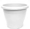AC - Maceta Mediterránea - Plástico Resistente - Ideal para el Hogar, Plantas, Jardín, Decoración. - Cuidado de Plantas - Forma Redonda - Ø 20 cm - Color Blanco