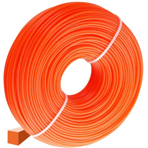 GARDENIX Mähfaden Trimmerfaden 3,0 mm x 50 m Eckig Rasentrimmer Faden Nylonfaden