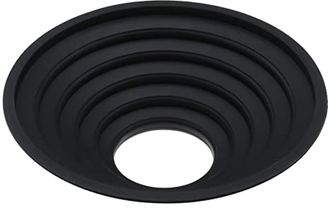 EMSea Silikon Objektivabdeckung Faltbarer Objektivschutz Anti-Reflexion Gegenlichtblende Kompatibel mit Objektiven mit Außendurchmesser von 70mm bis 90mm, Schwarz