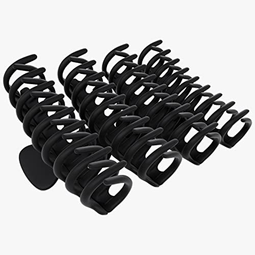 FRAMAR Grosse Pince Cheveux Femme - Pince a Cheveux Femme, Pinces à Cheveux Pour Femmes, Pince à Cheveux Femme, Pince Crabe Cheveux Femme, Pince Cheveux Noir, Grande Pince Cheveux – Noir 4pc