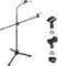 CAHAYA Trípode Boom Hoja Micrófono Soporte Universal de metal de cuello de cisne Mic Stand, para el rendimiento de canto Discurso Boda Escenario y al aire libre CY0319