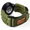 VISOOM Kompatibel mit Samsung Galaxy Watch 7 6 5 4 Armband,20mm Nylon Sport Braided Paracord Armband für Galaxy Watch 4/5/6/7 40mm 44mm/Classic 43mm 47mm 42mm 46mm/5 Pro 45mm, Grün-XL