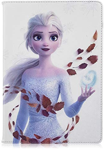 QAOMECABNH Schutzhülle für iPad Mini 2, 3, 4, 5, Cartoon-Design, niedlich, für die Eiskönigin Elsa Anna, Gel, Ganzkörper-Klappständer, Leder-Schutzhülle für iPad Mini 2, 3, 4, 5, für Teenager, Mädchen