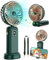 Ventilador de Mano,4 en 1 Mini Ventiladors Portátil, Ventiladors USB Recargable con Soporte para Teléfono,Potente 3 Velocidades,Ventilador de Mano Plegable Silencioso para Viajes,Oficina,Exteriores