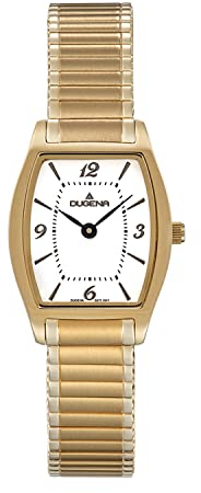 Dugena Damen-Armbanduhr 4461098 Luzern, Quarz, Edelstahlgehäuse, Mineralglas, Flexband, 3 bar