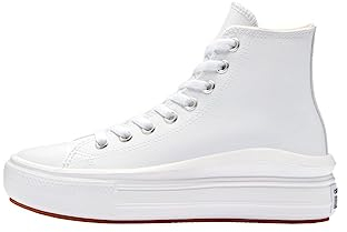 CONVERSE Femme Chuck Taylor All Star Move Platform FOUNDATIONAL Leather Sneaker, 37 EU