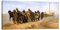 Posterlounge Die Wolgatreidler Leinwandbild von Ilya Efimovich Repin 40 x 20 cm Beige Wandbilder Wanddeko