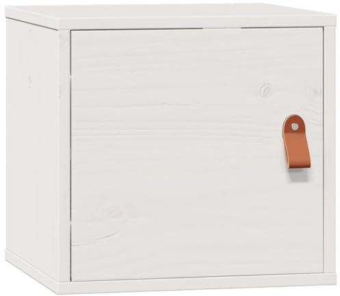 vidaXL Wandschrank Weiß 31,5x30x30 cm Massivholz Kiefer