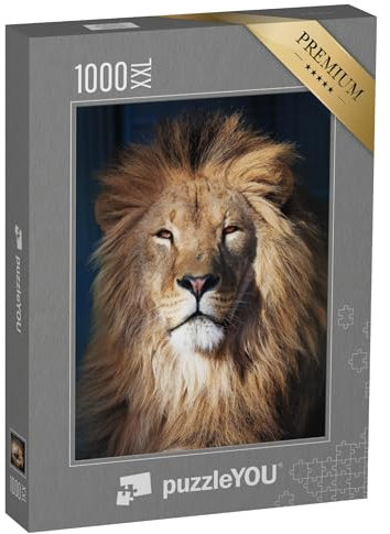 Puzzle 1000 Teile XXL „Porträt eines Löwen“ – aus der Puzzle-Kollektion Löwen, Tiere in Savanne & Wüste