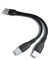 DUXIAOSHA USB C Charger cable short Cable with micro usb cable 2 in 1 date Cable Type C Charger cable multi charger cable micro usb type c- 20CM