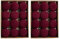 Firulab 12 Stück Samt-Weihnachtskugeln, Christbaumschmuck, grün beflockte Weihnachtskugeln, bruchsichere Kunststoffkugeln, dekorative hängende Ornamente