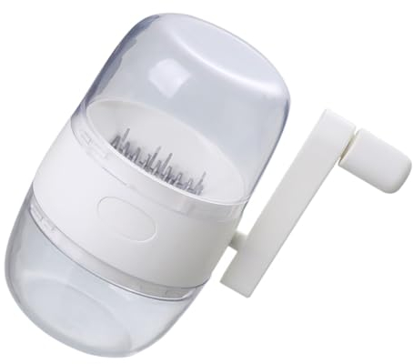 HEMOTON Hachoir à Ail Et Gingembre Manuel Robot Culinaire Presse-gingembre Ustensiles De Cuisine Blanc